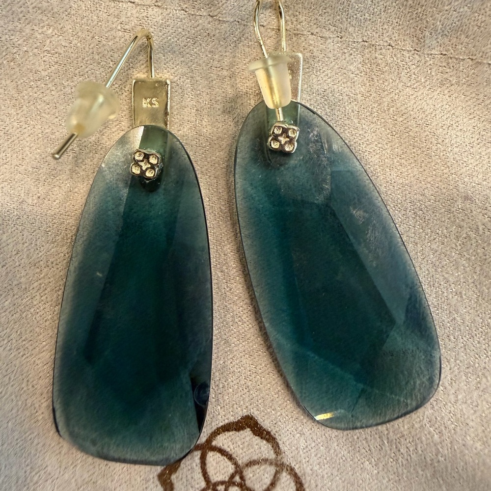 Kendra Scott Teal Drop Earrings